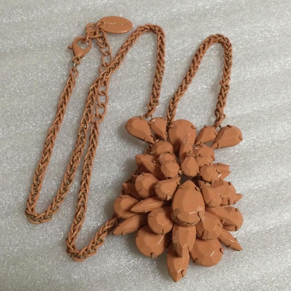 Yaumi K Peach Statement Necklace